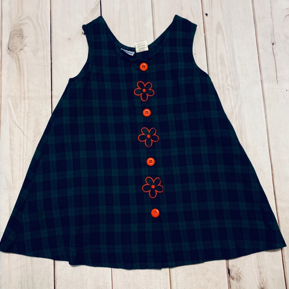 Adorable Vintage Plaid Swing Dress